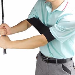 Golfswing treningsbelte for nybegynnere nylon Svart