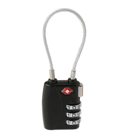 TSA Bagasjelås 3 siffer 99x26 mm Svart