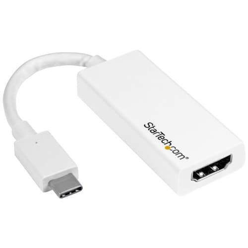 StarTech.com USB-C till HDMI-adapter - vit - 4K 60 Hz, USB Type-C, HDM