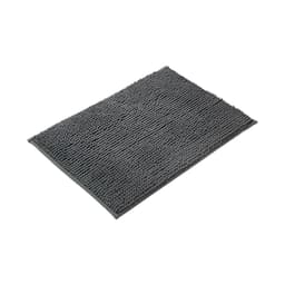 Badematte Dørmatte for bad med sklisikker Mørk grå 50x80 cm