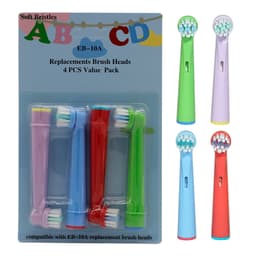 Erstatningstannbørstehoder 10A 8-pak Flerfarget all Braun electric toothbrushes with round heads: D4510, D12013, D12013W, D12523, D17525, D18, D19523, D19545, D20523, D20545, OC18, D8011, D9525, D95