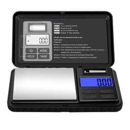 Bærbar digital vægt 500g / 0,1g Sort