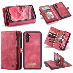 CASEME Samsung Galaxy A13 5G/A04s 4G 2-in-1 Irrotettava - Punainen