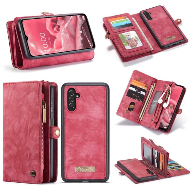 CASEME Samsung Galaxy A13 5G/A04s 4G 2-in-1 Irrotettava - Punainen