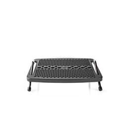 Ergonomiskt fotstöd metall svart
