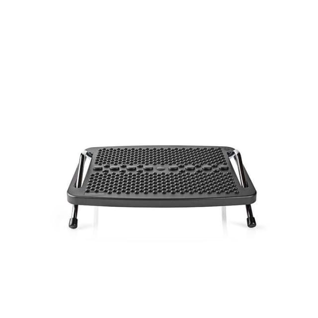 Ergonomiskt fotstöd metall svart