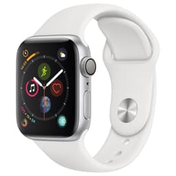 Apple Watch Series 4 40mm (hopea/valkoinen urheiluranneke)