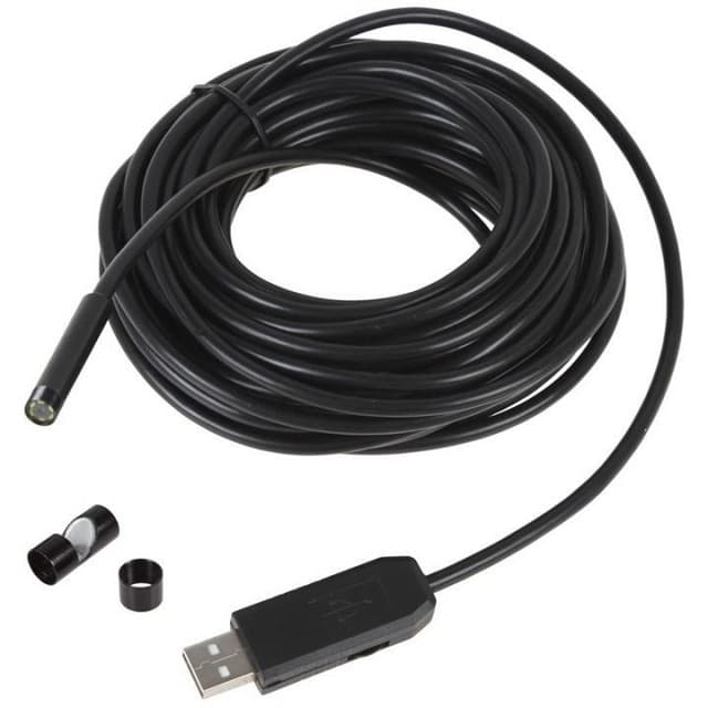 Inspeksjonskamera, 6-LED, USB, 7m, IP66 - Elkjøp