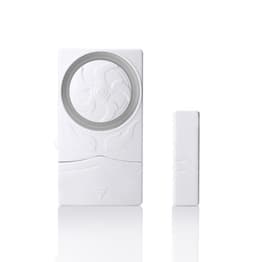 Trådløs magnetisk døralarm for hjemmesikkerhet 110dB ABS Hvit 2-delt