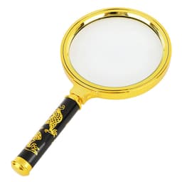 Håndholdt forstørrelsesglass x10 Svart