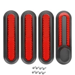 Reflekterende dekorativt sidedeksel for Xiaomi M365 / PRO / PRO 2 / 1S rød