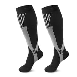 Fotballsokker med sklisikker underside Svart / Grå L / XL