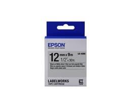 Epson tarrakasetti matta - LK-4SBE matta musta/mattah. 12/9, Musta hopealla, Jap