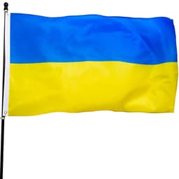 Ukraines flag polyester 90 × 150 cm Blå / Gul