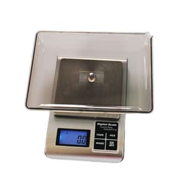 Liten digitalvåg med bricka för bakning/smycken 1 kg/0,1 g silver