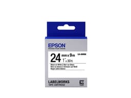 Epson LK-6WBN, Sort på hvid, Japan, LabelWorks LW-1000P LabelWorks LW-600P Labe