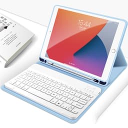Tastaturveske med penneholder for iPad 7th/8th/9th Gen 10,2 tommer Blå