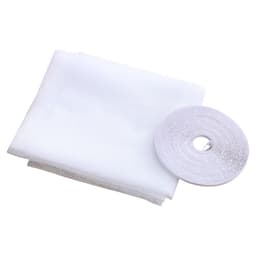 Window Screen Mesh Gardin med kardborreband 1,3 x 1,5 m Vit