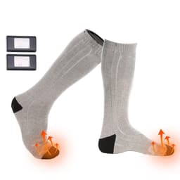 Batteriuppvärmda strumpor Grå/Svart