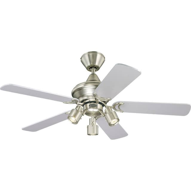 Westinghouse Kingston Loftsventilator (Ø) 105 cm Vingefarve: Ahorn, Sølv Chassisfarve: Aluminium (børstet)