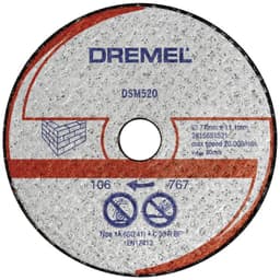 Separationspår rakt 77 mm Dremel DSM520 2615S520JB 2 st