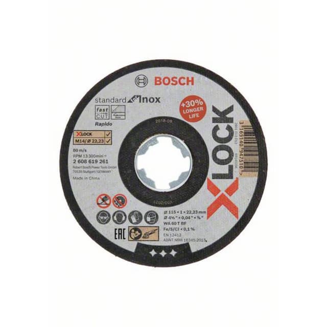 Separationspår rakt 115 mm 22.23 mm Bosch Accessories
