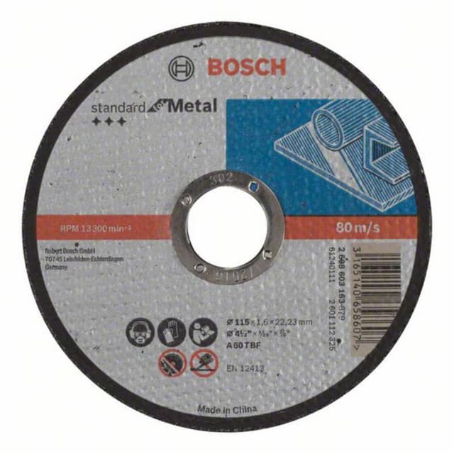 Separationspår rakt 115 mm 22.23 mm Bosch Accessories