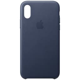Apple iPhone Xs lædercover - (midnight blue)