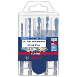 Multiborrset 5 delar 4 mm, 5 mm, 6 mm, 8 mm Bosch