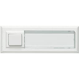 Grothe 51015 Ringeklokke med navneskilt Enkel Hvid 12