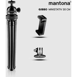 Mantona 22759 Ministativ 1/4 , 3/8 Arbetshöjd=80 - 300