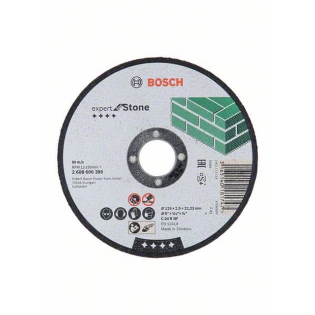 Separationspår rakt 125 mm 22.23 mm Bosch Accessories