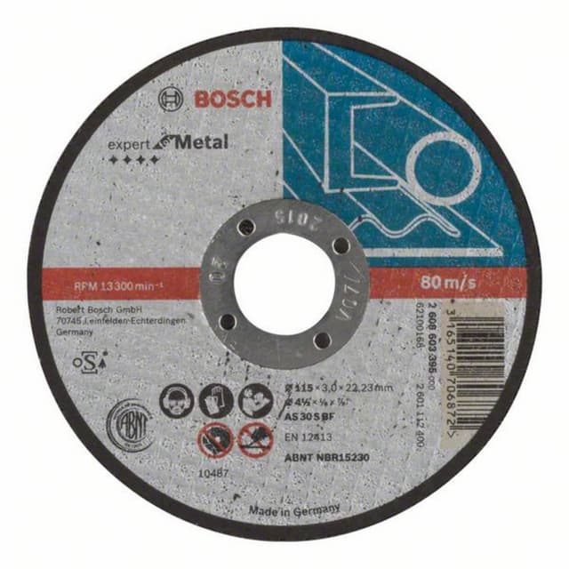Separationspår rakt 115 mm 22.23 mm Bosch Accessories