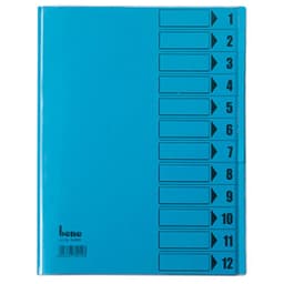 Bene Ordningsmapp Blå DIN A4 PVC Ytantal: 12 084800BL