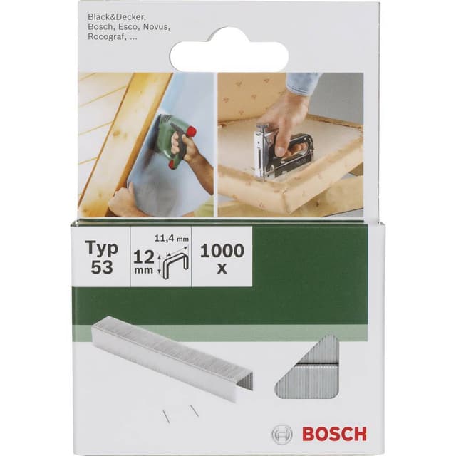 Klämma typ 53 1000 st Bosch Accessories 2609255822 N/A