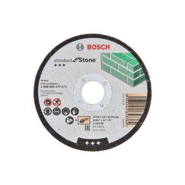 Separationspår rakt 115 mm 22.23 mm Bosch Accessories