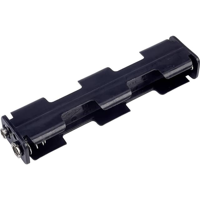 TRU COMPONENTS BH342-1B Batteriholder 4 R6 (AA) Trykknaptilslutning