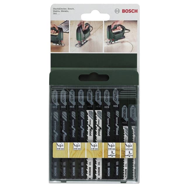 10-delars sticksågsbladsset T-skaft Bosch Accessories