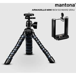 Mantona 22761 Ministativ Arbetshöjd=80 - 180 mm Svart,