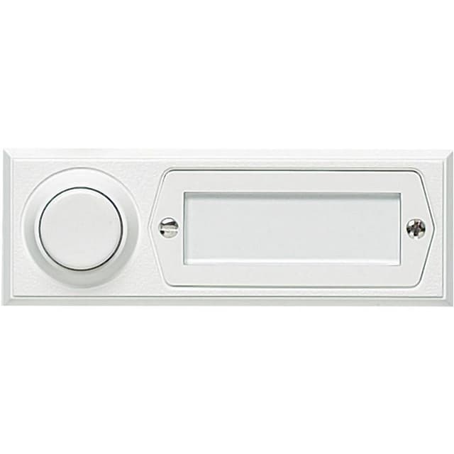 Grothe 51013 Ringeklokke med navneskilt Enkel Hvid 12