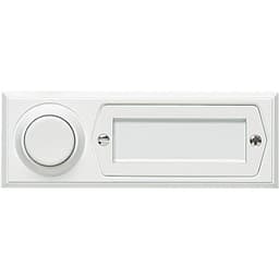 Grothe 51013 Ringeklokke med navneskilt Enkel Hvid 12