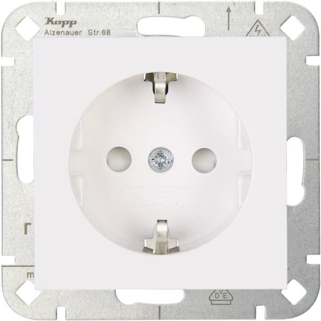 Kopp 1x Insats Vägguttag HK 07 Renvit 940029009
