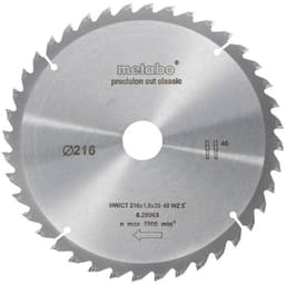 Metabo 628065000 Cirkelsågblad 216 mm 1 st