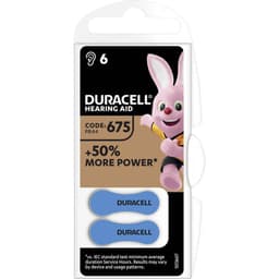 Duracell 675AC Hörapparatbatterier ZA 675 Zink-luft 630