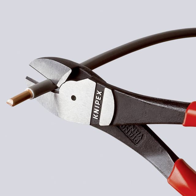 Knipex 74 02 180 Værksted Kraft-sideskærer med facet