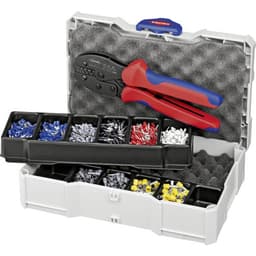 Knipex 97 90 23 Krympetang Kabelsko 0.25 til 6 mm² Inkl. sortiment af kabeltyller i kuffert