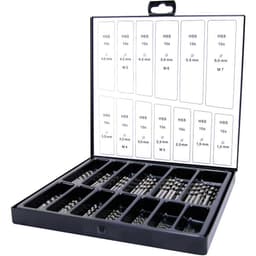 RUKO A214195 HSS Metall-spiralborrset Slipat DIN 338 1