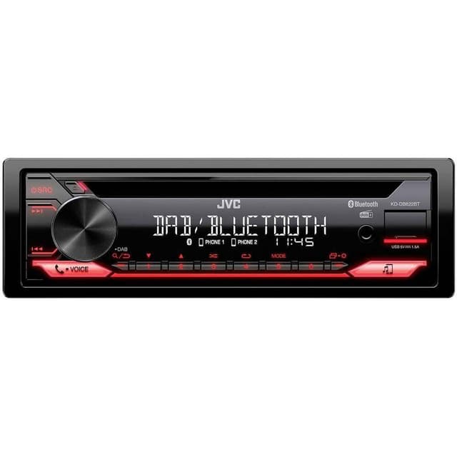 JVC KDDB622BT Bilstereo Anslutning för