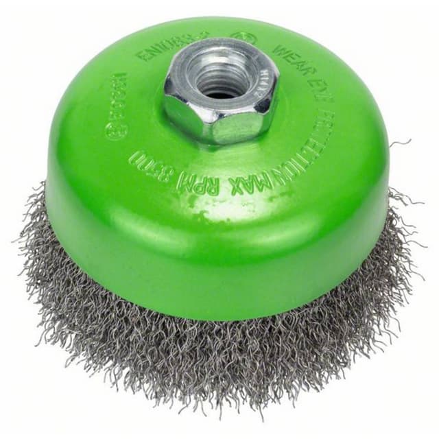 Bosch Accessories Kopstålbørste, rustfri 100 mm, 0,3 mm, 8500 U/ min, 14 2608622103 1 stk
