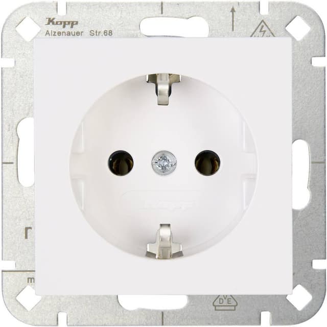 Kopp 1x Insats Vägguttag HK 07 Renvit 949329007